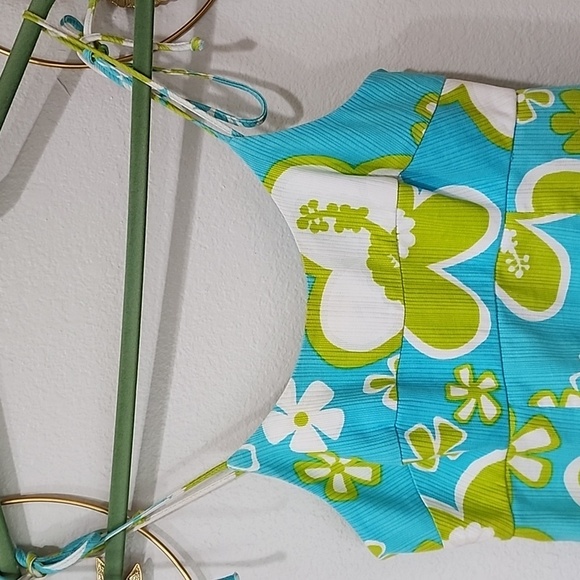 Vintage Nalii Honolulu Maxi Dress 60s 70s Flower Power Hawaiian Print Tropical - Picture 2 of 9